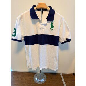 Vintage Polo Ralph Lauren Polo Shirt Mens XL Big Pony Stripe #3 Preppy